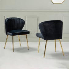 Elowen Velvet Dining Chairs (Set of 2)