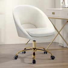 Kezia Velvet Office Chair