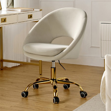 Kezia Velvet Office Chair