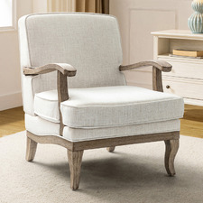 Leah Linen-Look Armchair