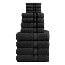12 Piece Cotton Bathroom Towel Set