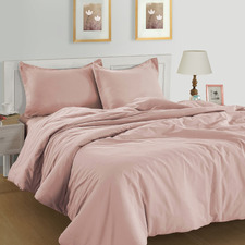 Sepia Rose Organic Washed Cotton Quilt Cover Set