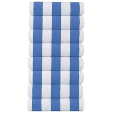 Cabana Beach Cotton Terry Towels (Set of 8)