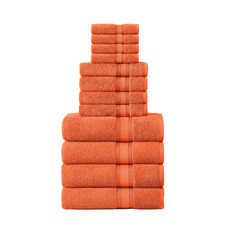 12 Piece Cotton Bathroom Towel Set
