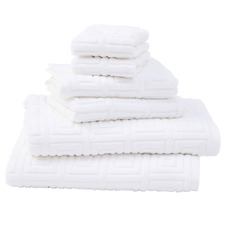 6 Piece Roman Combed Cotton Bathroom Towel Set