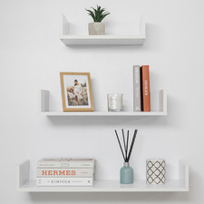 3 Piece Oslo Wall Mounted Shelf Set