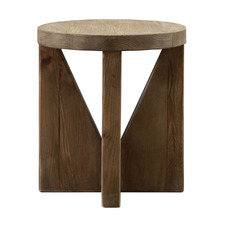 Pembroke Recycled Pine Wood Accent Stool
