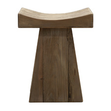 Finley Recycled Pine Wood Accent Stool