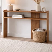 Reverie Rubberwood Console Table