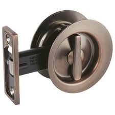 Gainsborough Round Privacy Sliding Cavity Set with Latch