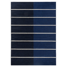 Deep Blue Tiibet Hand-Tufted Pure New Wool Rug