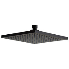 Chai 200mm Matte Black Square Shower Head