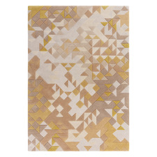 Gold Enigma Hand-Tufted Wool-Blend Rug