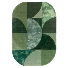 Forest Oval Hand-Tufted Wool-Blend Rug