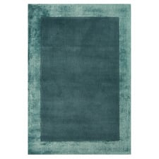 Aqua Ascot Hand-Woven Wool & Viscose Rug