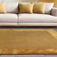 Gold Ascot Hand-Woven Wool & Viscose Rug