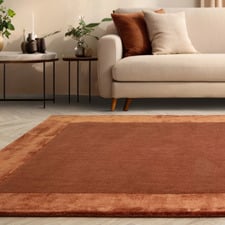 Rust Ascot Hand-Woven Wool & Viscose Rug