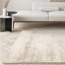Sand Aston Hand-Woven Viscose Rug