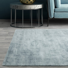 Blue Blade Hand-Woven Viscose Rug