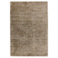 Mocha Blade Hand-Woven Viscose Rug