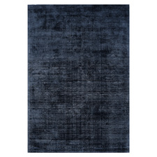 Navy Blade Hand-Woven Viscose Rug