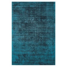 Teal Blade Hand-Woven Viscose Rug