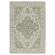 Smoke Bronte Medallion Hand-Tufted Wool Rug