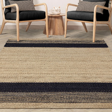 Charcoal Cedar Hand-Woven Jute Rug