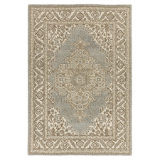 Natural Bronte Medallion Hand-Tufted Wool Rug