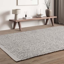 Silver Elm Hand-Woven Wool & Viscose Rug