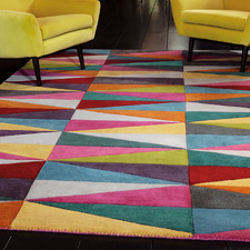 Multicolour Funk Hand-Tufted Wool Rug