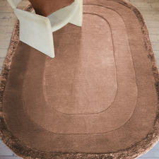 Clay Halo Hand-Tufted Wool & Viscose Oval Rug