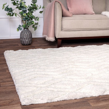 Off White Harrison Table-Tufted Rug