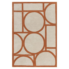 Rust Metro Hand-Tufted Wool Rug