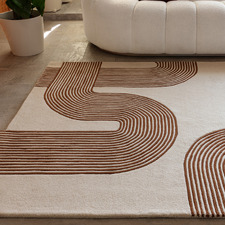 Amber Matrix Arch Hand-Tufted Wool Rug