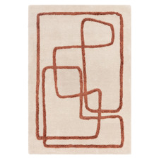 Copper Matrix Infinity Hand-Tufted Wool & Viscose Rug