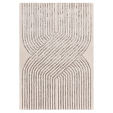 Ivory Matrix Solstice Hand-Tufted Wool & Viscose Rug