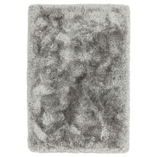 Silver Plush Hand-Woven Rug