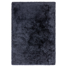 Navy Plush Hand-Woven Rug