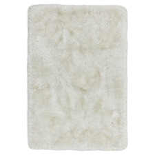 White Plush Hand-Woven Rug