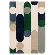 Navy Romy Morse Hand-Tufted Indoor/Outdoor Rug