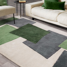 Green Romy Papercut Hand-Tufted Indoor/Outdoor Rug