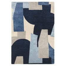Blue Romy Element Hand-Tufted Indoor/Outdoor Rug