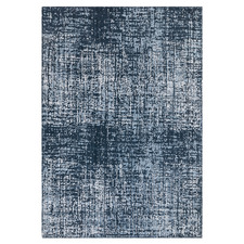 Petrol Blue Torino Hand-Tufted Wool & Viscose Rug