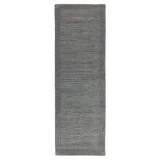 Grey York Hand-Woven Wool Runner