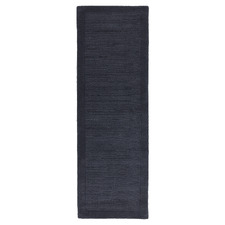 Navy York Hand-Woven Wool Runner