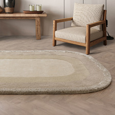 Calico Halo Hand-Tufted Wool & Viscose Oval Rug