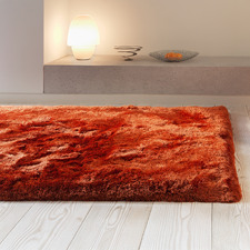 Rust Plush Hand-Woven Rug