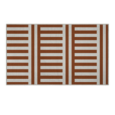Brown Plinth Machine Washable Rug