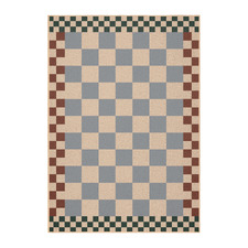 Checkered Machine Washable Rug